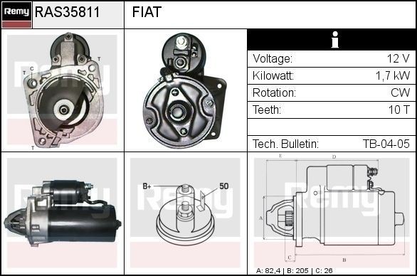 DELCO REMY Startmotor RAS35811 Startmotor DELCO REMY DUCATO RAS35811 goedkoop