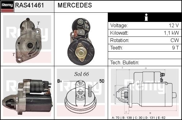 DELCO REMY Starter RAS41461 Starter DELCO REMY 123. Seeria RAS41461 odav