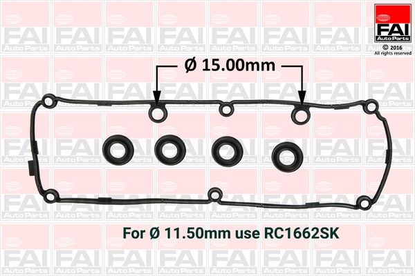 FAI AutoParts Tetningssett, topplokkdeksel RC1663SK Toppdekselpakning FAI AutoParts Land Rover FREELANDER RC1663SK