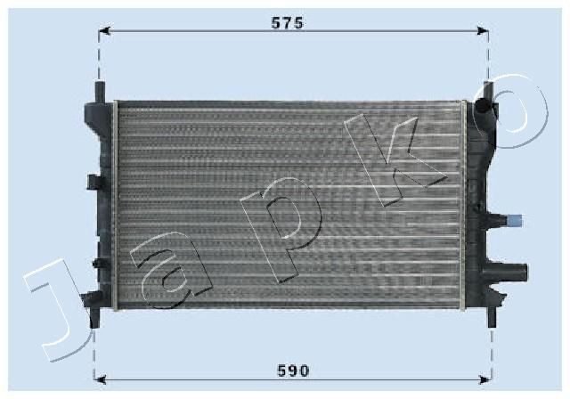 JAPKO Chladič motora RDA053060 Chladič motora JAPKO Ford MAVERICK RDA053060
