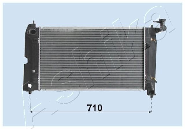 ASHIKA Radiators, Motora dzesēšanas sistēma RDA153116 Ūdens radiatori ASHIKA Toyota HIACE RDA153116