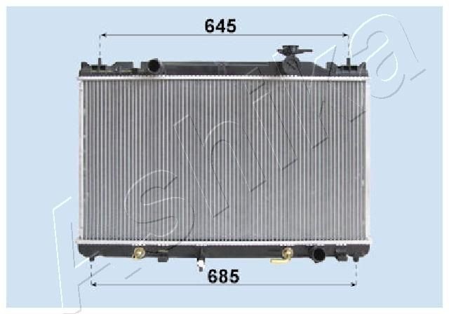 ASHIKA Radiator, motorkjøling RDA153118 Radiator ASHIKA Toyota HIACE RDA153118