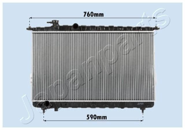 JAPANPARTS Radiator, motorkjøling RDA283095 bil Radiator motor JAPANPARTS RDA283095 kjøpe