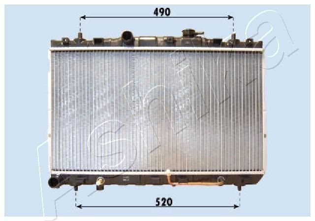 ASHIKA Køler, motorkøling RDA283100 Radiator ASHIKA H100 RDA283100 billig