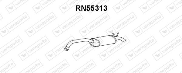 Bakre eksospotte VENEPORTE RN55313 VENEPORTE RN55313 Sluttlyddemper sport og universal Renault SAFRANE 2011