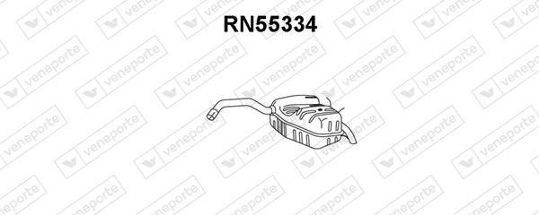Bakre eksospotte VENEPORTE RN55334 VENEPORTE RN55334: Bakre lyddemper Renault SAFRANE 2011