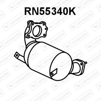 VENEPORTE Catalisador RN55340K Catalisador VENEPORTE Nissan JUKE RN55340K