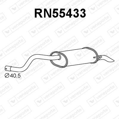 VENEPORTE Marmitta RN55433 RN55433 costo Marmitta posteriore VENEPORTE RENAULT SCÉNIC
