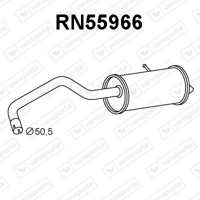 VENEPORTE Marmitta RN55966 RN55966 costo Marmitta posteriore VENEPORTE MERCEDES-BENZ 190