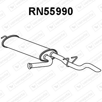 VENEPORTE Πίσω σιλανσιέ RN55990 VENEPORTE Τελικό εξάτμισης RENAULT RN55990