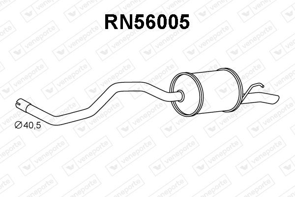VENEPORTE Marmitta RN56005 RN56005 costo Marmitta posteriore RENAULT SCÉNIC VENEPORTE