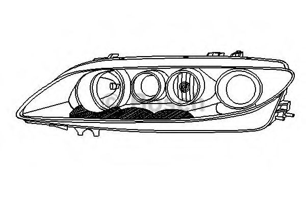 BOSCH Projecteur principal F 014 005 390 F 014 005 390 Feux avant MAZDA 929 BOSCH