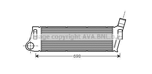 PRASCO Intercooler RTA4316 PRASCO RTA4316 Intercooler Renault Scenic 2 pris