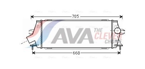 AVA COOLING SYSTEMS Vahejahuti RTA4456 RTA4456 Intercooler RENAULT MODUS AVA COOLING SYSTEMS