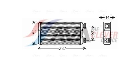 Εναλλάκτης θερμότητας, θέρμανση εσωτερικού χώρου AVA COOLING SYSTEMS RTA6457 AVA COOLING SYSTEMS RTA6457: Ψυγείο καλοριφέρ Renault MASTER 2001