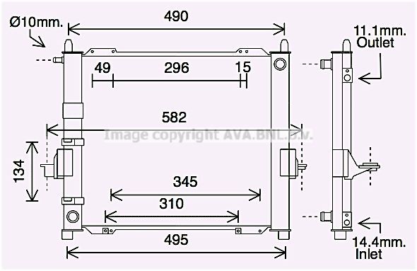 PRASCO Cooler Module RTM632 price Renault C06_ Engine radiator RTM632 PRASCO