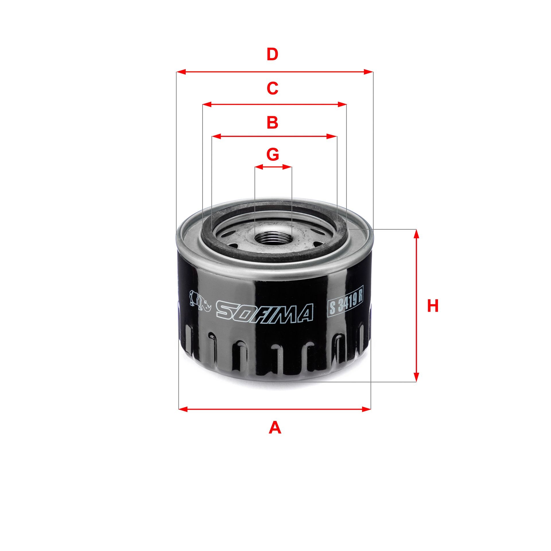 SOFIMA Ölfilter S 3419 R Motorölfilter SOFIMA Renault SCÉNIC S 3419 R