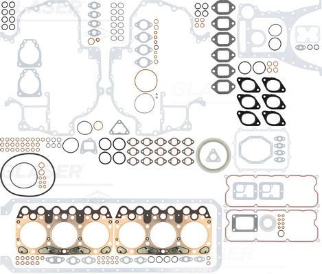 GLASER Tihendite täiskomplekt, Mootor S50363-01 Vändaraamitihend IVECO GLASER S50363-01