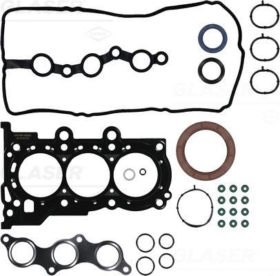 GLASER Tihendite täiskomplekt, Mootor S90219-00 Plokikaane tihend GLASER Hyundai ELANTRA S90219-00