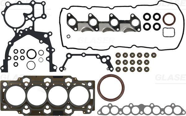GLASER Full Gasket Set, engine S90231-00 S90231-00 GLASER crankcase gasket set for KIA SORENTO