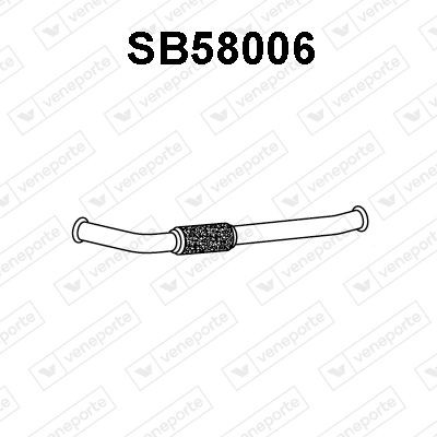 VENEPORTE Eksosrør SB58006 Eksosrør VENEPORTE SAAB SB58006