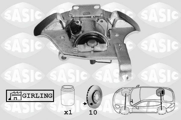 SASIC Pinça de travão SCA0107 SASIC Pinças de travão PEUGEOT SCA0107