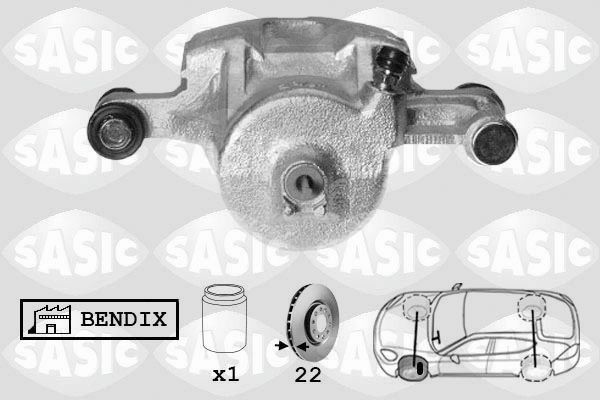 SASIC Bromsok SCA6120 SASIC SCA6120 Bromsok Nissan Serena C23 original