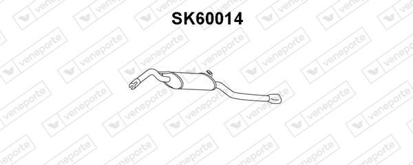 VENEPORTE Silencieux arrière SK60014 VENEPORTE SK60014 Silencieux arrière Felicia I Break (6U5) prix