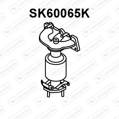 VENEPORTE Katalyzátor na zbernom potrubí SK60065K VENEPORTE Výfukové zvody CITROËN SK60065K