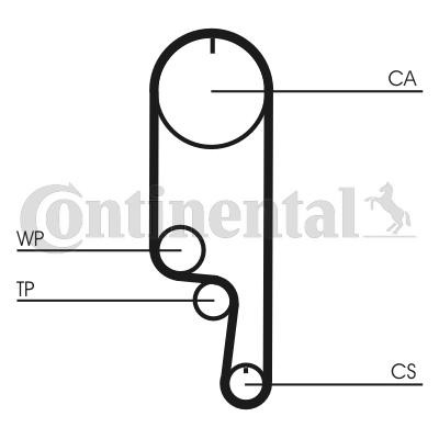 CONTITECH Distributieriem CT1008 CONTITECH CT1008 Getande riem Chevrolet Aveo Schrägheck goedkoop