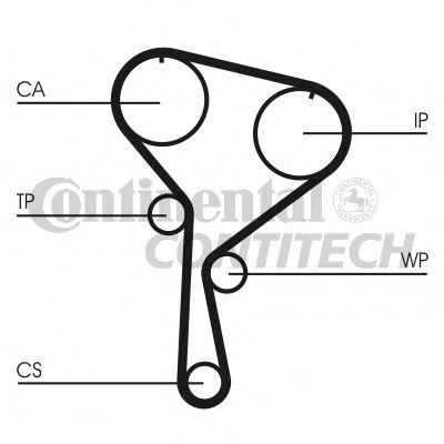 CONTITECH Distributieriem set + waterpomp CT1035WP1 Nissan TIIDA Distributieriem set + waterpomp CONTITECH CT1035WP1