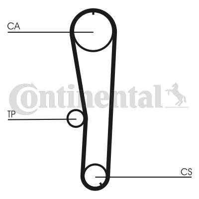 CONTITECH Registerrem CT1072 CONTITECH CT1072 Registerreim Hijet Pick-up (S200) pris