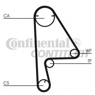 CONTITECH Correia dentada CT1082 CONTITECH Correia de distribuição OPEL CT1082