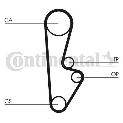 Registerrem CONTITECH CT559 CONTITECH CT559 Reg reim HONDA ACCORD 2011
