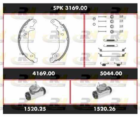 ROADHOUSE Bremsesett, trommebremse SPK 3169.00 Bremsesett, trommebremse ROADHOUSE TIVOLI SPK 3169.00 billige