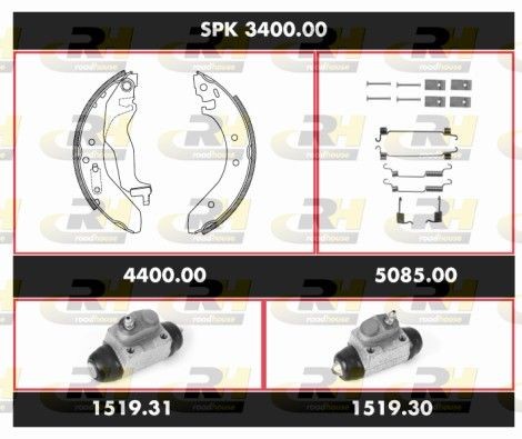 ROADHOUSE Pidurikomplekt, trummelpidur SPK 3400.00 ROADHOUSE SPK 3400.00 Pidurikomplekt, trummelpidur Civic VIII Sedaan (FD, FA) originaal hind