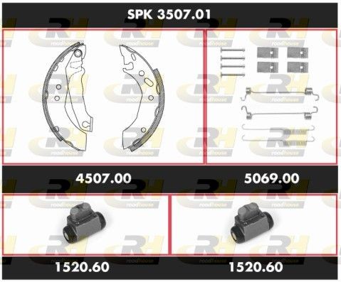 ROADHOUSE Kit freno, Freno a tamburo SPK 3507.01 SPK 3507.01 Super Precision Kit costo Kit freno, freno a tamburo FORD TRANSIT ROADHOUSE