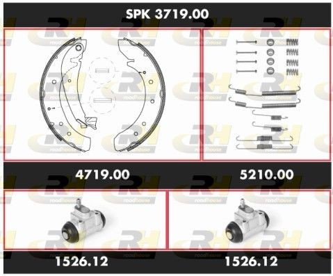 ROADHOUSE Trumbromssats SPK 3719.00 SPK 3719.00 ROADHOUSE bromssats, trumbroms Peugeot BIPPER
