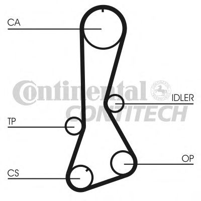 CONTITECH Cinghia dentata CT706 CONTITECH CT706 Cinghia dentata Toyota Starlet 4 originale prezzo