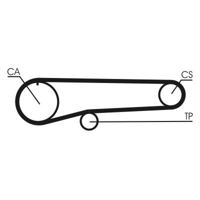CONTITECH Registerrem CT779 CONTITECH CT779 Tannreim Subaru BRZ Coupé billige