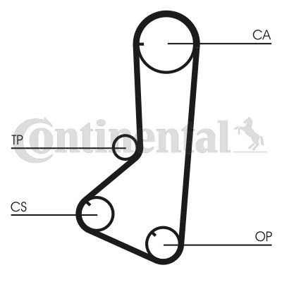 CONTITECH Zobsiksna CT802 CONTITECH CT802 orģinālās Zobsiksna Galant VI Sedan (E30) cena