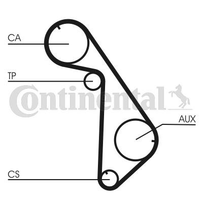 CONTITECH Distributieriem CT825 Mitsubishi COLT Tandriem CONTITECH CT825