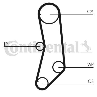 CONTITECH Vodné čerpadlo + sada ozubeného remeňa CT997WP1 Sada rozvodov CONTITECH Lancia DELTA CT997WP1