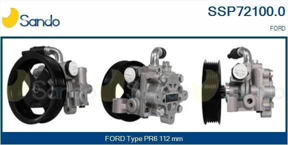 Stuurbekrachtigingspomp SANDO SSP72100.0 SANDO SSP72100.0 Elektrische stuurpomp FORD TOURNEO CONNECT 2014