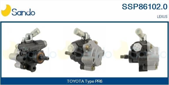 SANDO Roolivõimu pump SSP86102.0 SANDO SSP86102.0 Hüdraulikapump roolimine Smart CITY-COUPE originaal