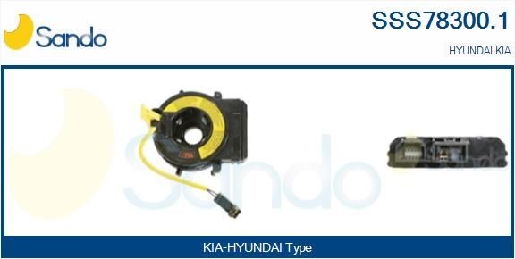SANDO Ohjauskulman anturi SSS78300.1 SANDO Ohjauspyörän kääntökulma anturi AUDI SSS78300.1