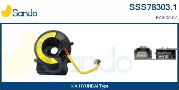 SANDO Lenkwinkelsensor SSS78303.1 Lenkwinkelsensor SANDO PICANTO SSS78303.1 günstig