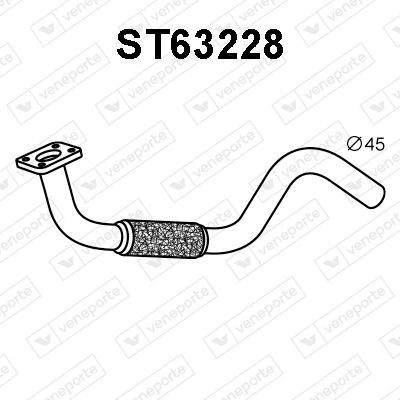 VENEPORTE Výfukové potrubie ST63228 VENEPORTE Vyfukove potrubie SEAT ST63228