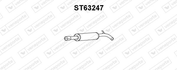 VENEPORTE Främre ljuddämpare ST63247 SEAT främre ljuddämpare VENEPORTE ST63247