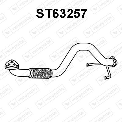 VENEPORTE Heitgaasitoru ST63257 Väljalasketoru VENEPORTE Seat LEON ST63257
